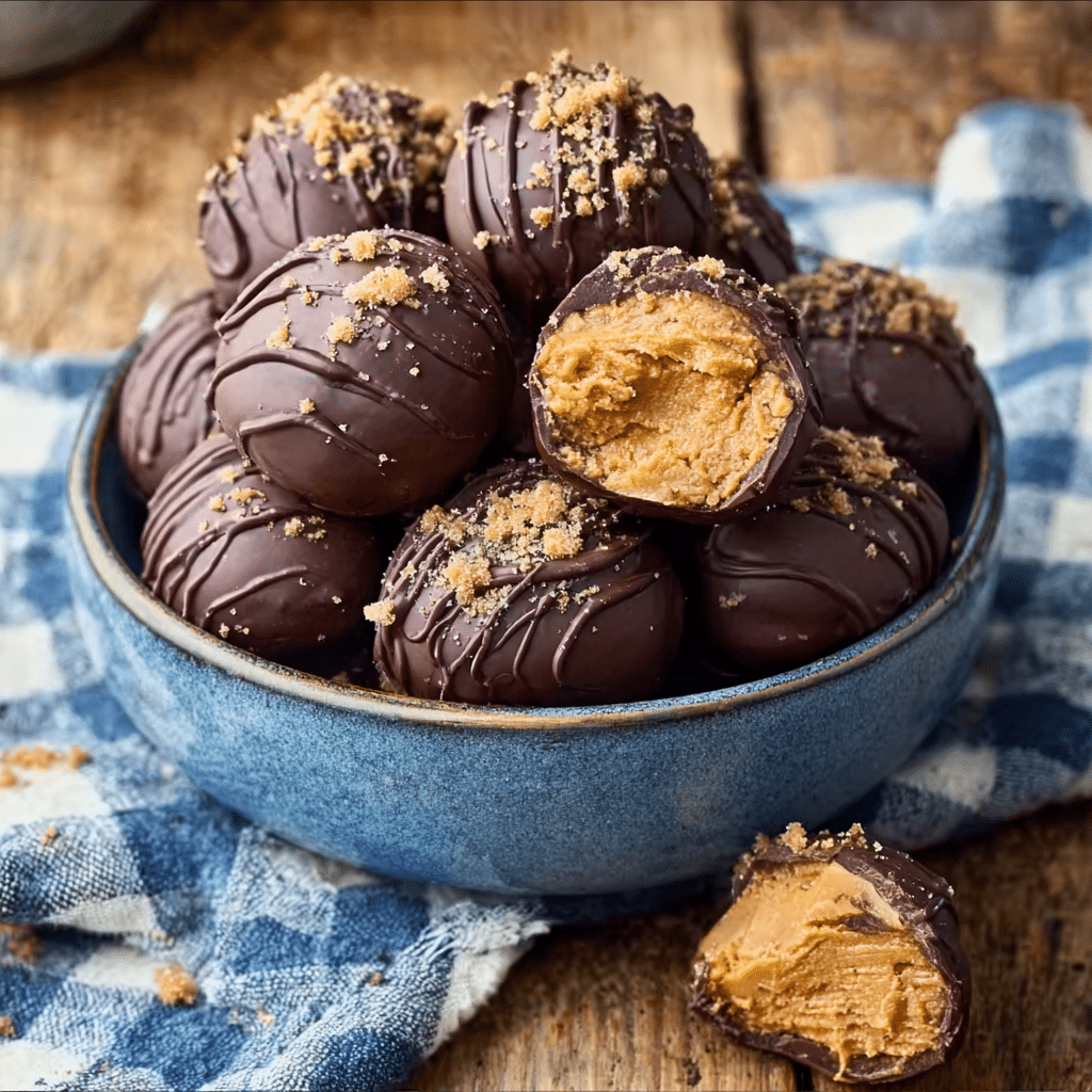Easy Peanut Butter Balls Recipe - Recipe Image