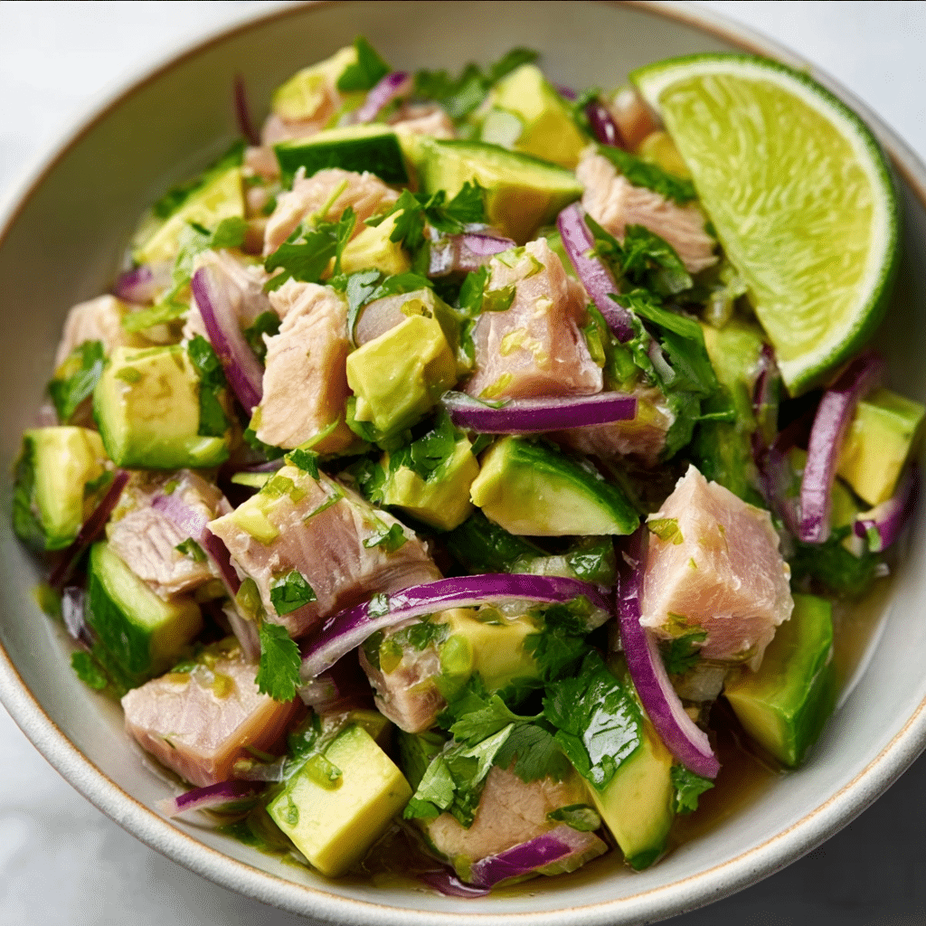Summertime Avocado Tuna Salad Recipe - Recipe Image