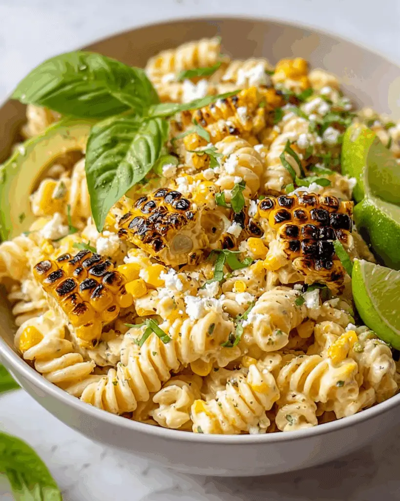 Creamy Street Corn Pasta Salad Recipe