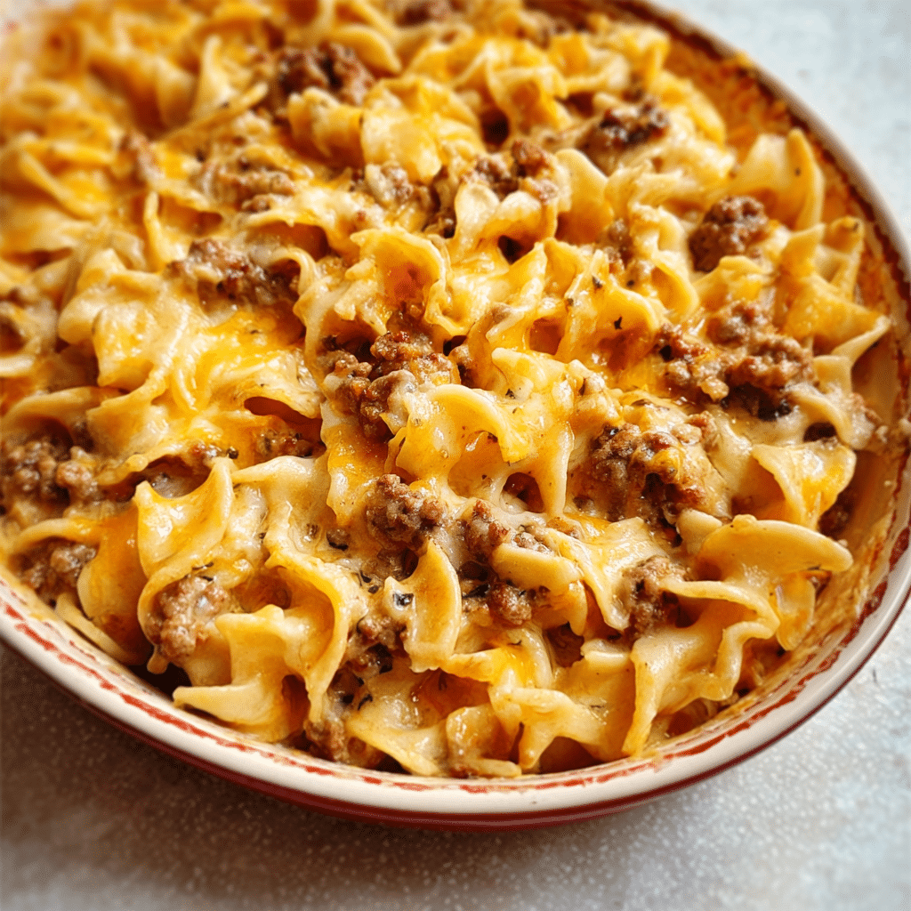 Sloppy Joe Hamburger Casserole Recipe - Recipe Image
