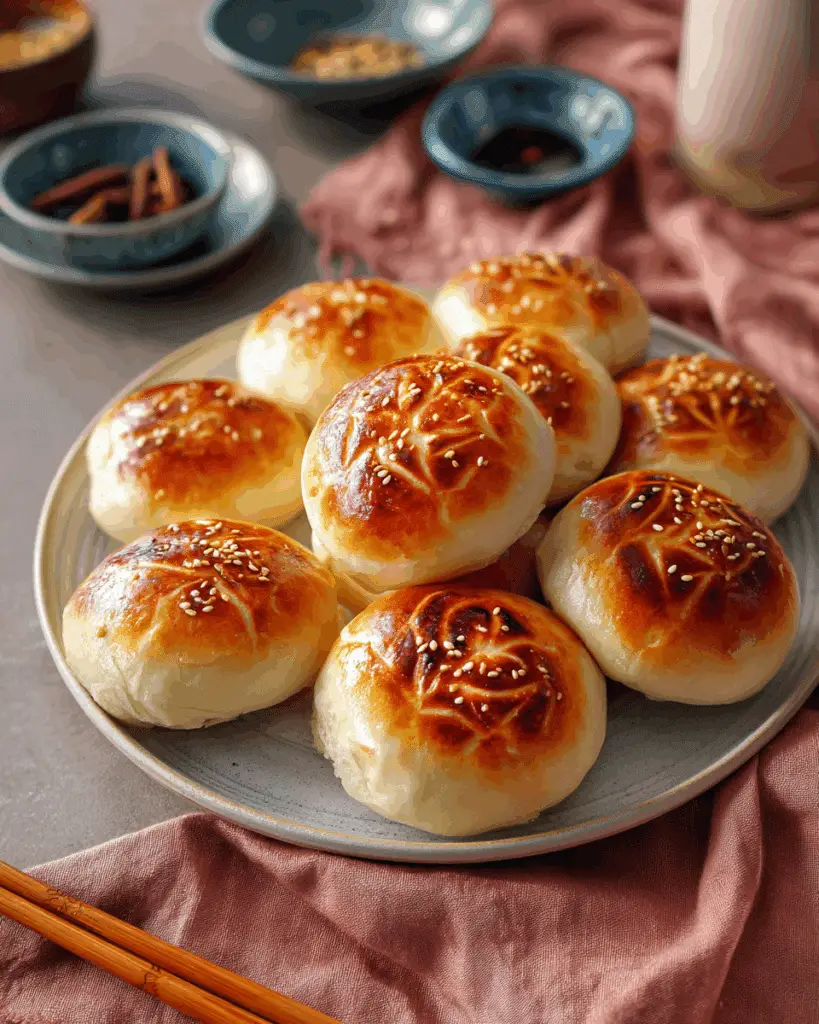 Pan-Fried Cabbage and Noodle Buns Recipe