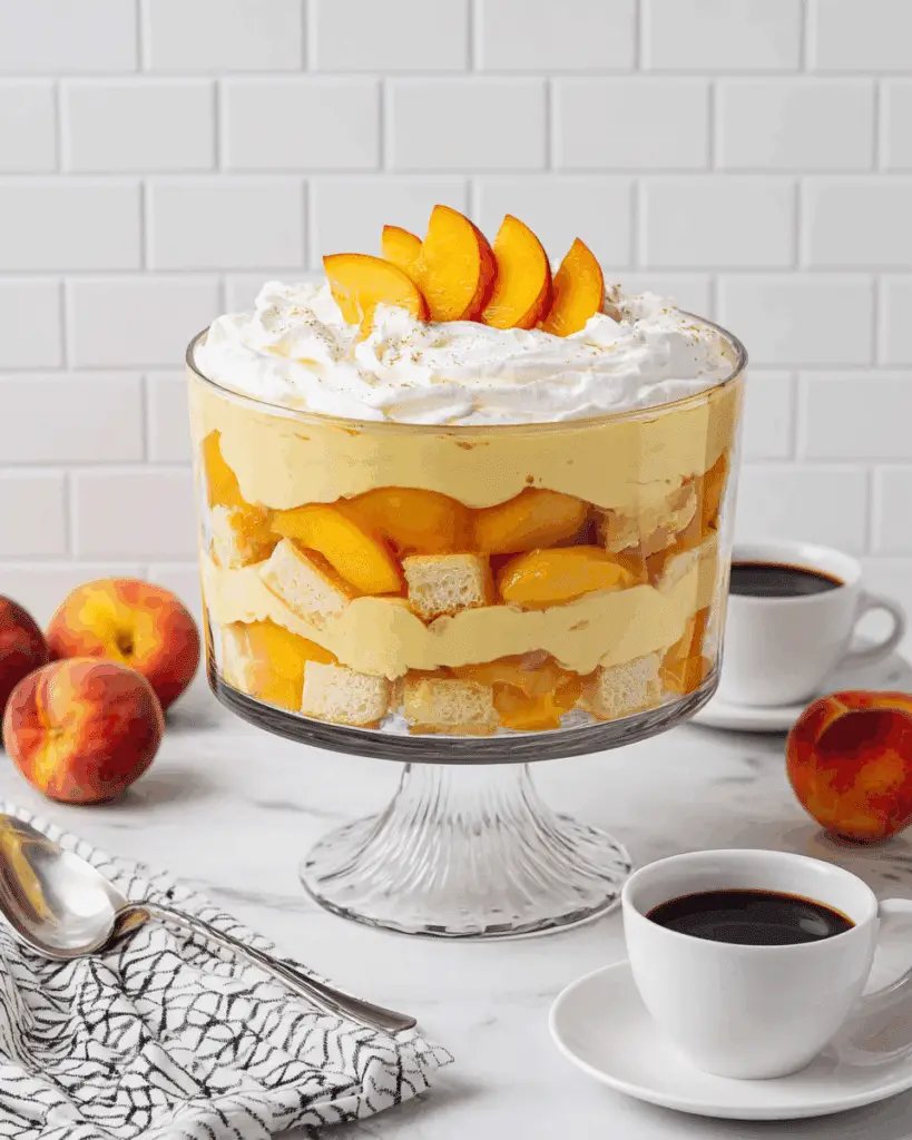 Peaches and Cream Trifle Recipe