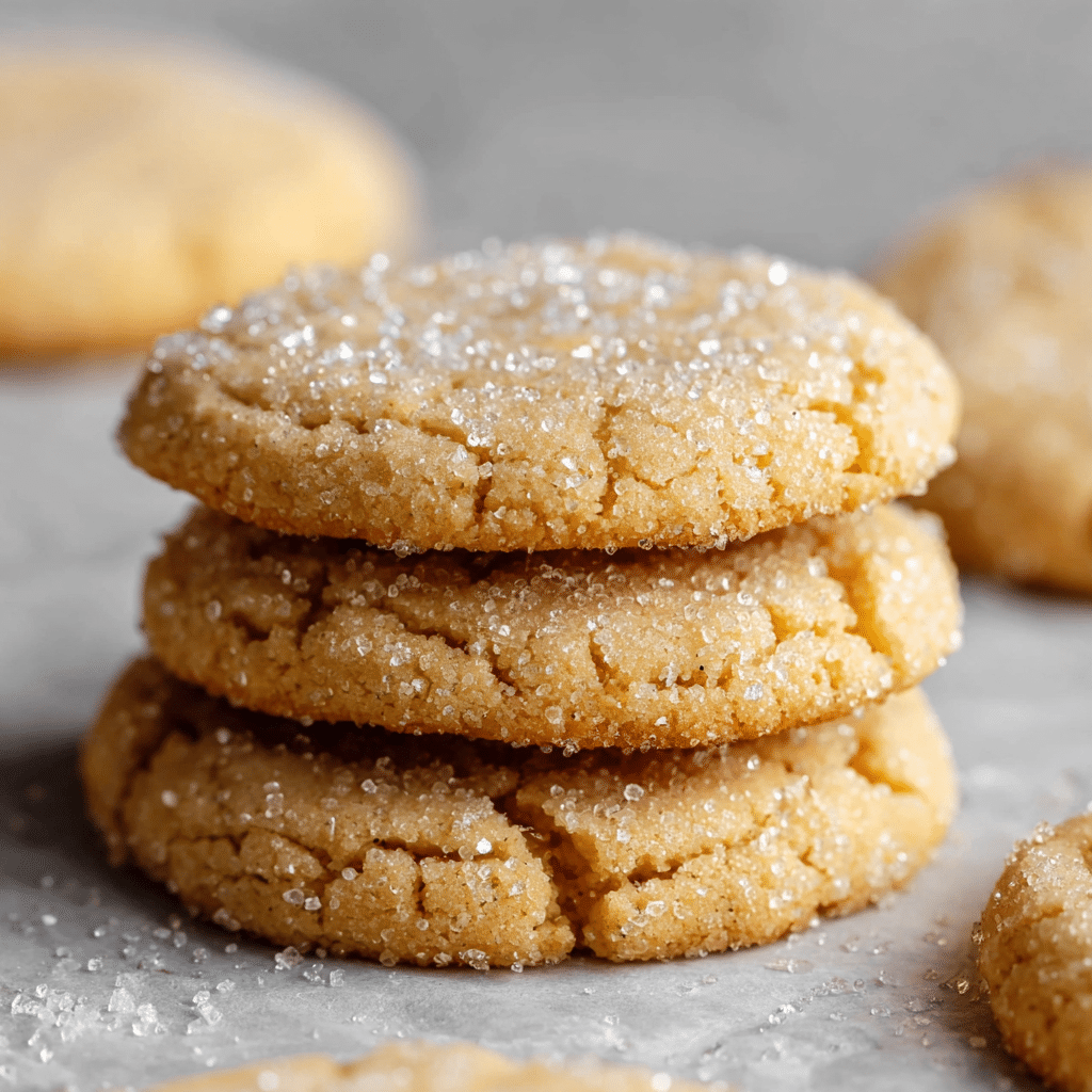 Crinkly Crackly Butter Toffee Sugar Cookies Recipe - Recipe Image