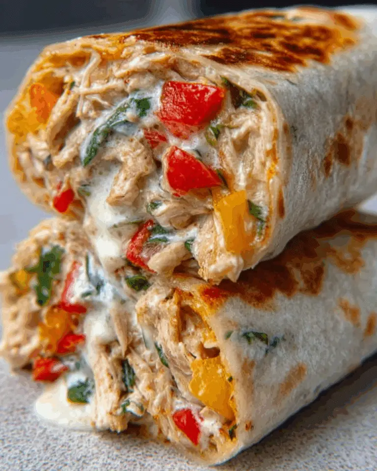 The Best Chicken Bell Pepper Ranch Burritos Recipe