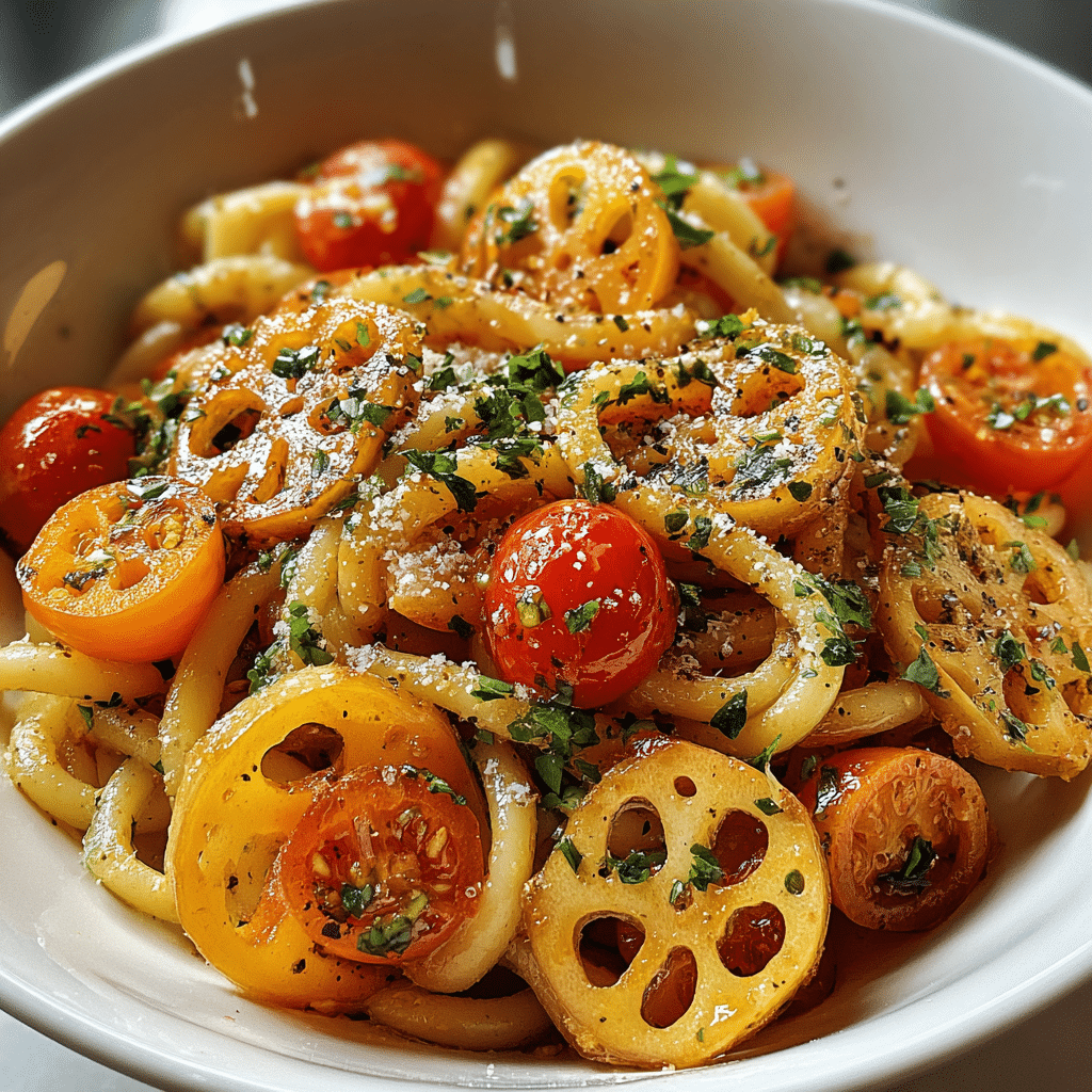 Tomato Zucchini Pasta Recipe - Recipe Image