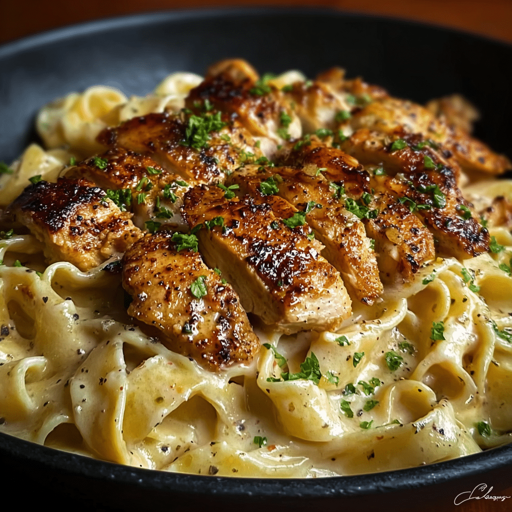 Cajun Chicken Fettuccine Alfredo Recipe - Recipe Image