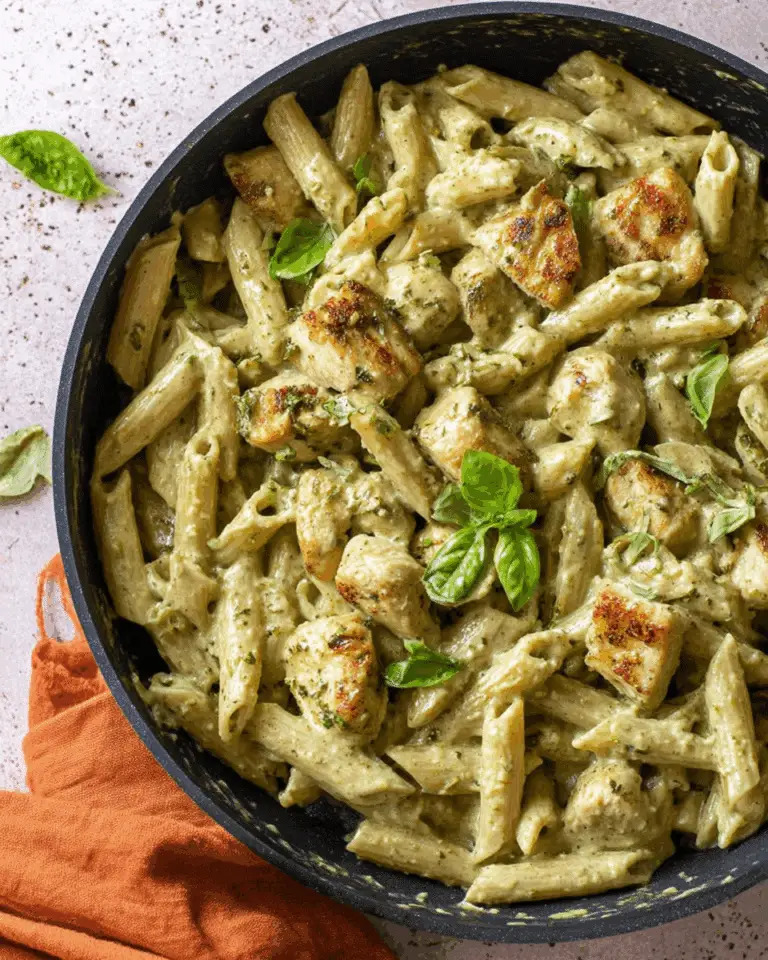 Creamy Chicken Pesto Pasta Recipe