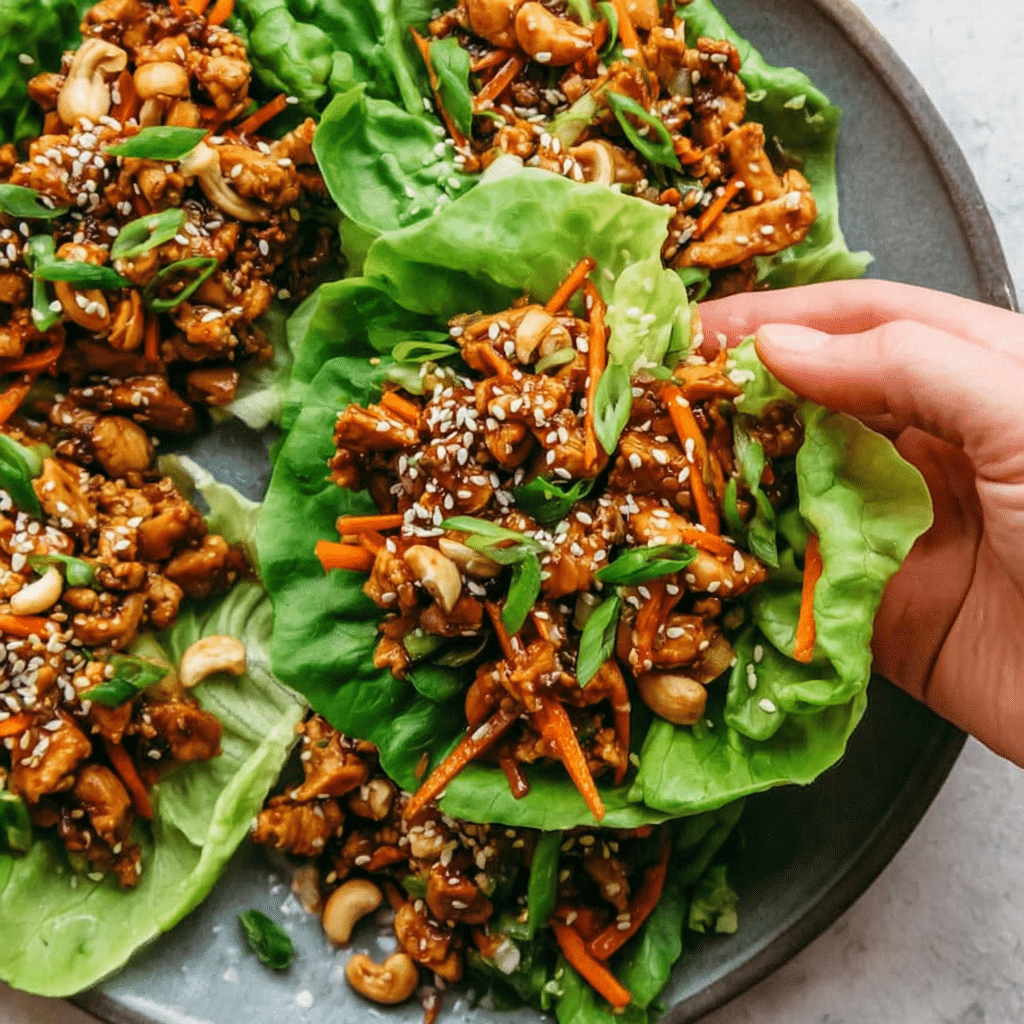 Thai Chicken Lettuce Wraps Recipe - Recipe Image