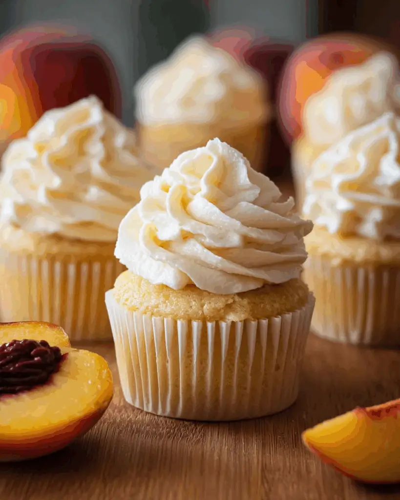 HONEY PEACH CREAM CHEESE CUPCAKES Recipe