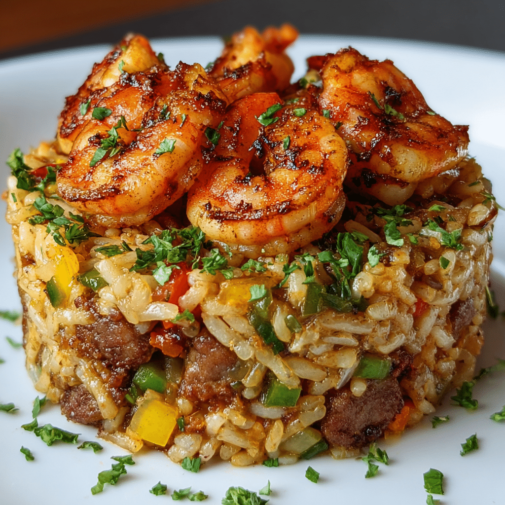 Shrimp Dirty Rice Skillet Recipe - Recipe Image