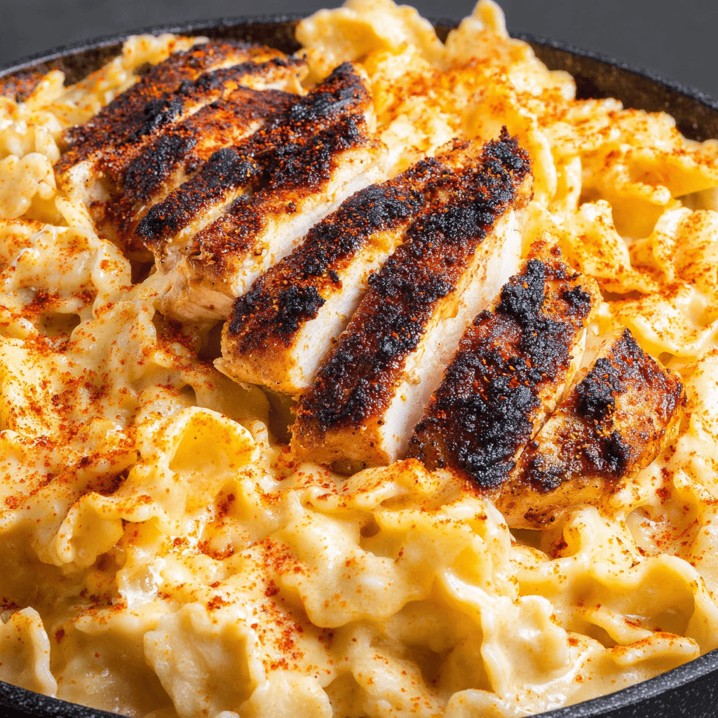 Blackened Cajun Chicken Alfredo Recipe - Recipe Image