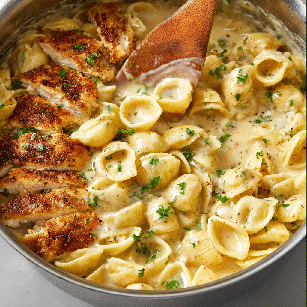 Creamy Chicken Pasta Recipe - Recipe Image