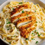 crispy chicken fettuccine alfredo Recipe
