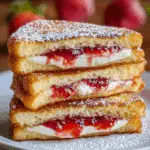 The Best Fried Strawberry Cheesecake Sandwiches Recipe