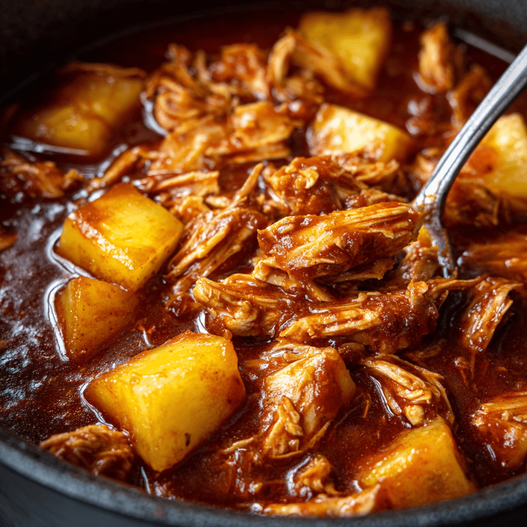 Crockpot Pineapple BBQ Chicken Recipe - Recipe Image