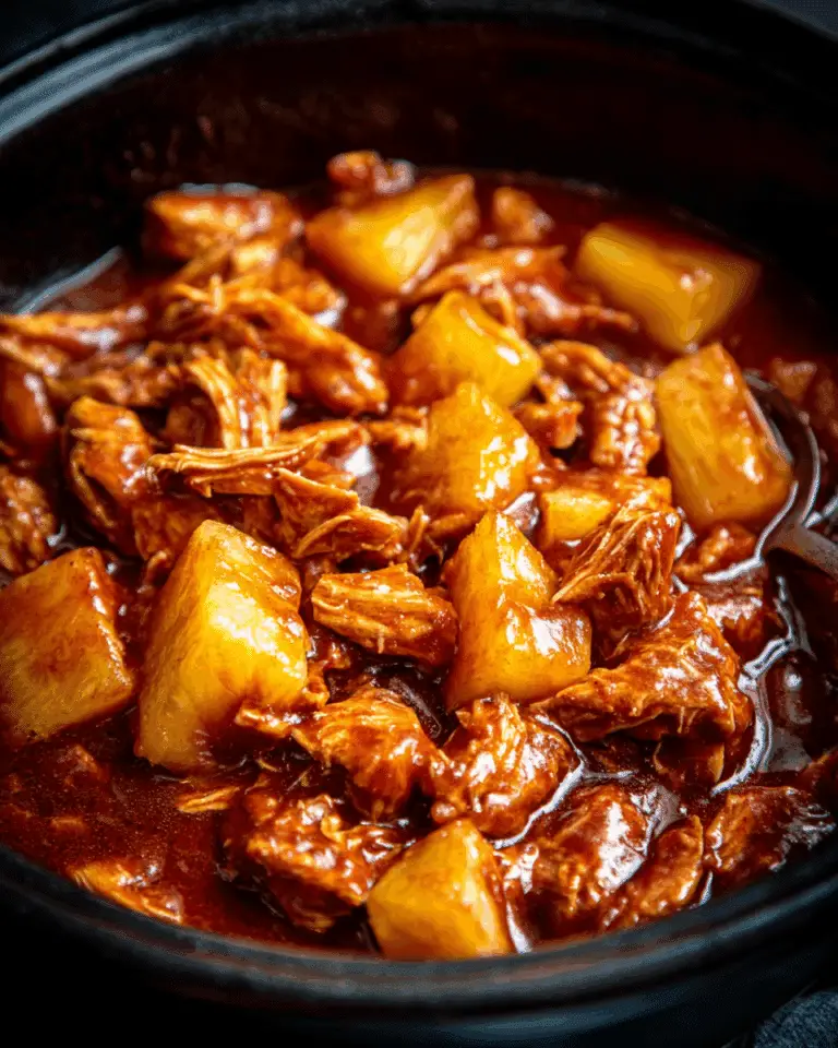 Crockpot Pineapple BBQ Chicken Recipe