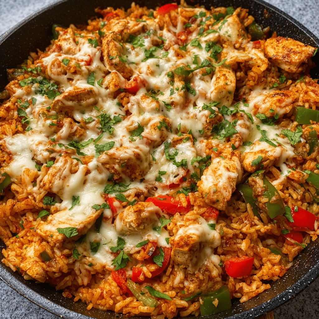 Queso Chicken Fajita Skillet Recipe - Recipe Image