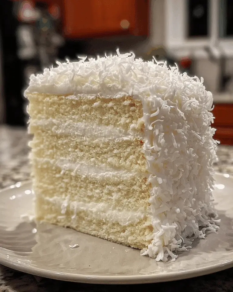 Delicious Creamy Coconut Cake Recipe