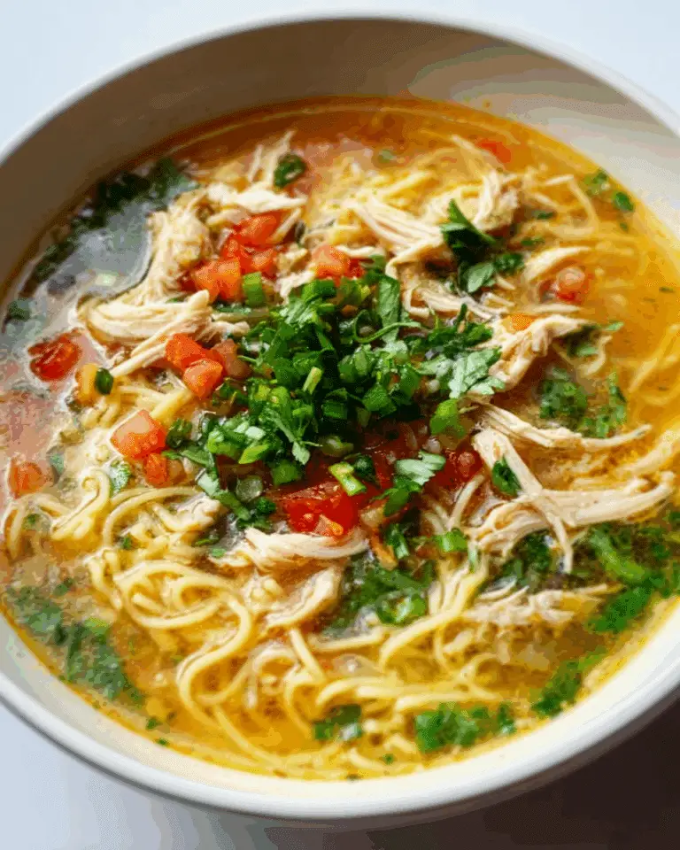 Cozy Chicken Vermicelli Soup Delight Recipe