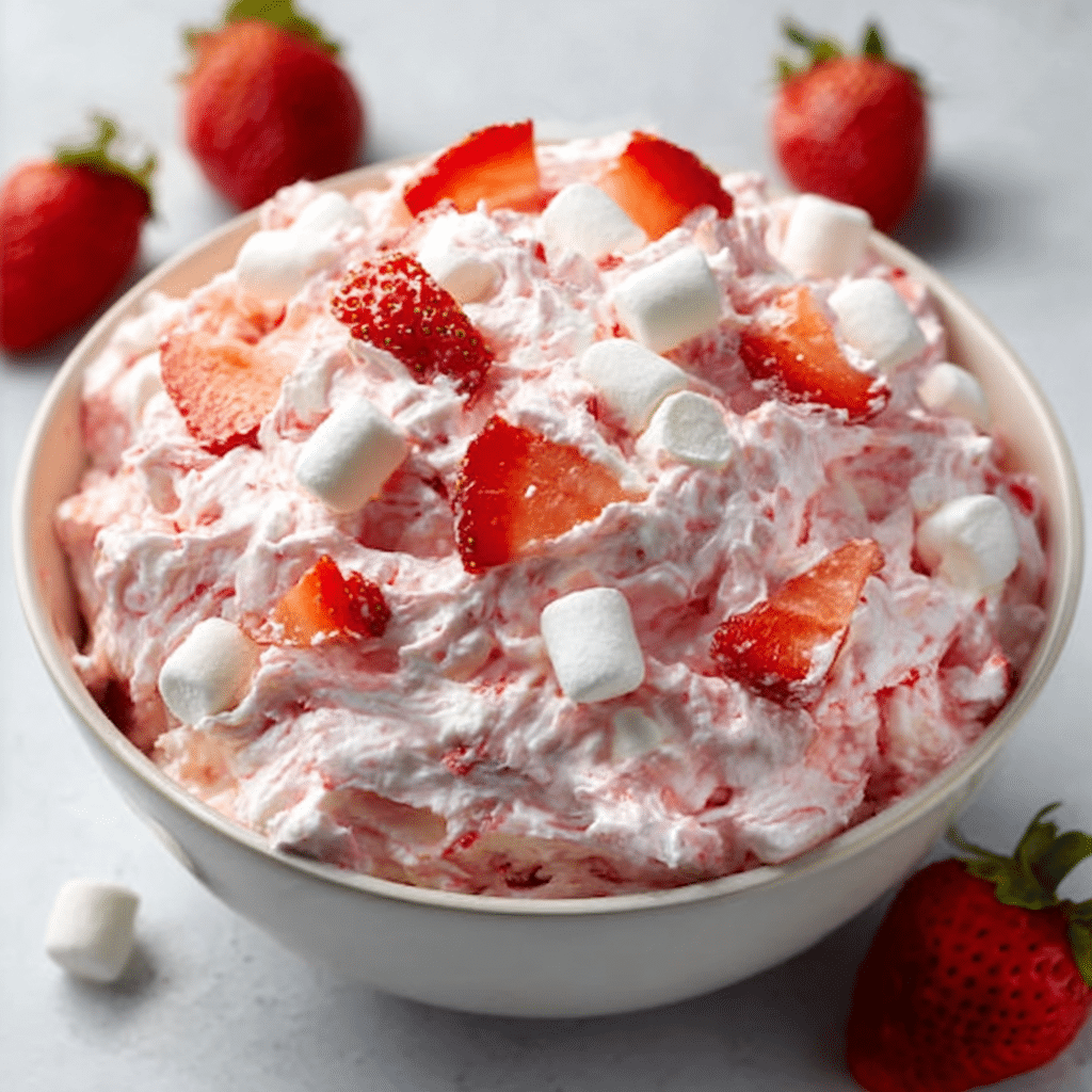 Strawberry Fluff Salad Recipe - Recipe Image