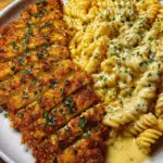 creamy cajun chicken twisted pasta with mozzarella alfredo Recipe