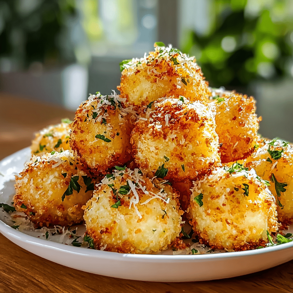 Crispy Parmesan Cauliflower Bites Recipe - Recipe Image