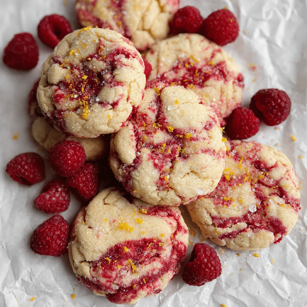 Lemon Raspberry Cookies Recipe - Recipe Image