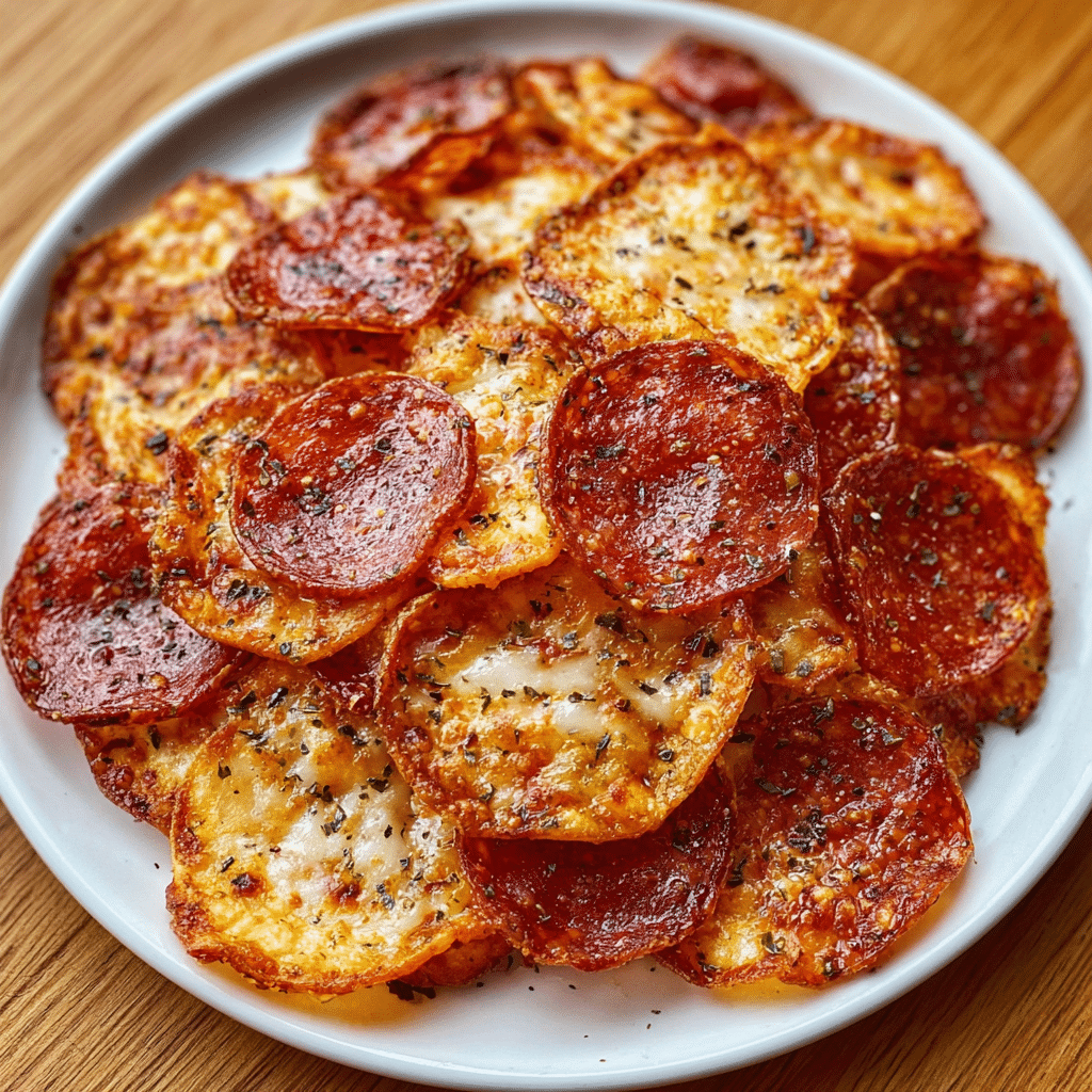 Satisfy Your Snack Cravings with 2-Ingredient Pizza Chips Recipe - Recipe Image