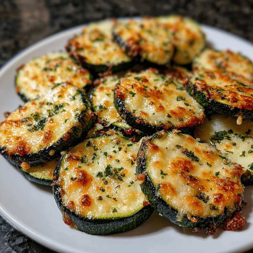 Cheesy Baked Zucchini Rounds Recipe - Recipe Image