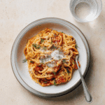 CREAMY SUN-DRIED TOMATO PASTA WITH CAPERS AND DILL Recipe