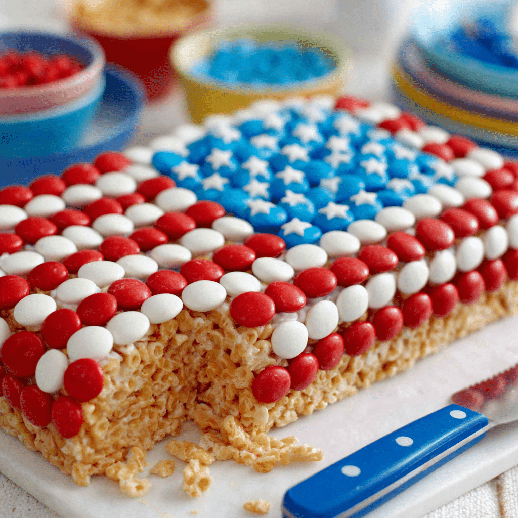 Chocolate Chip Cookie Dough Flag Dip Recipe - Recipe Image