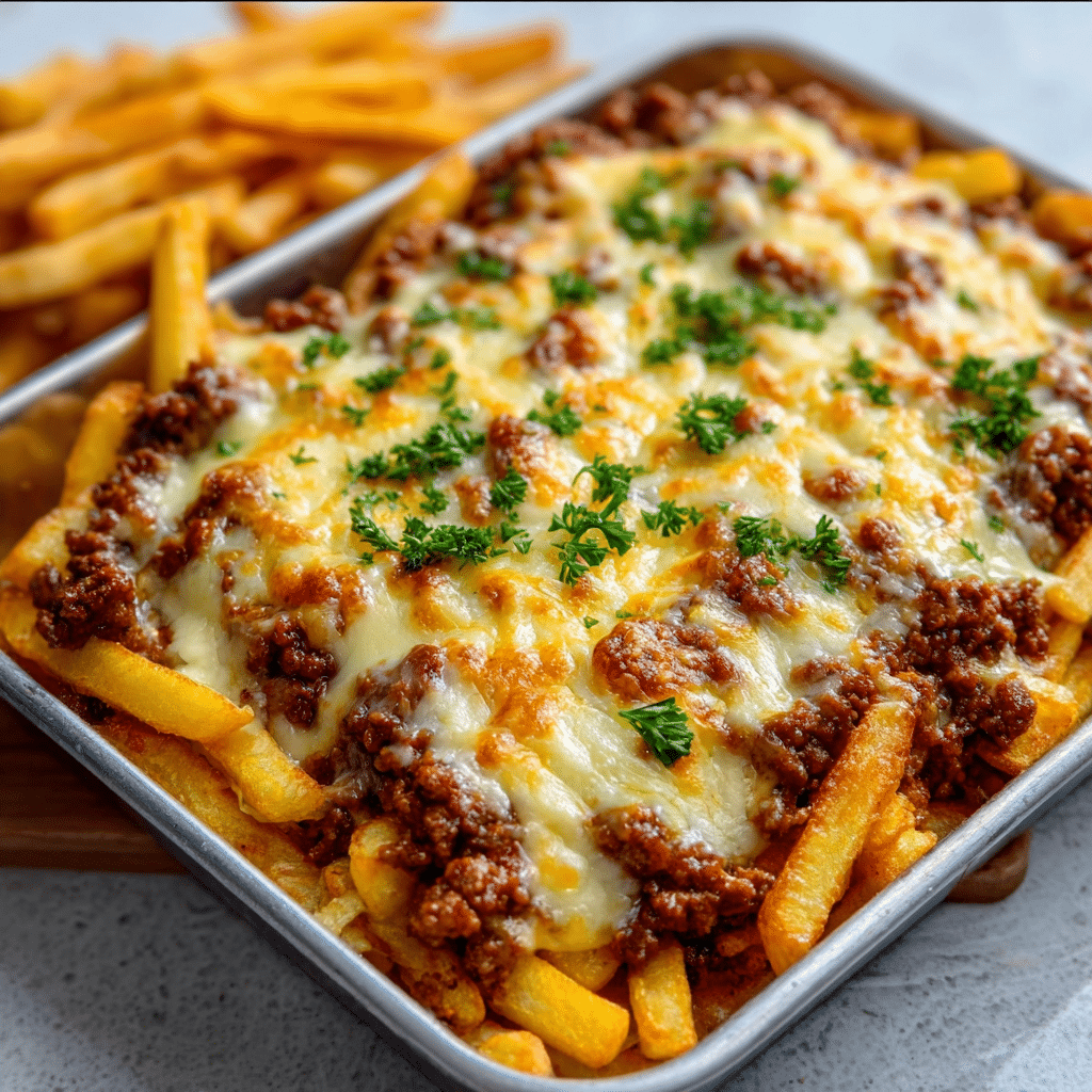 Cheeseburger French Fry Bake Recipe - Recipe Image