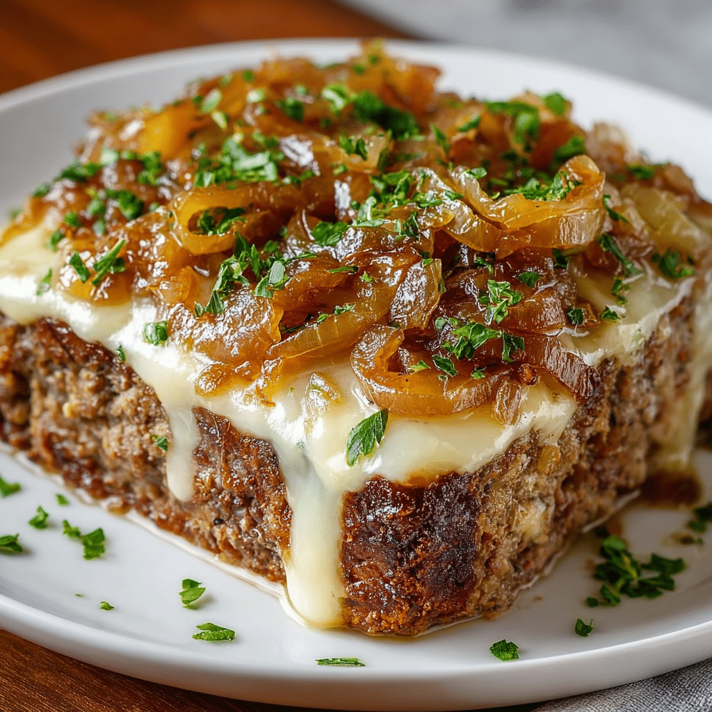 Crockpot French Onion Beefloaf Recipe - Recipe Image