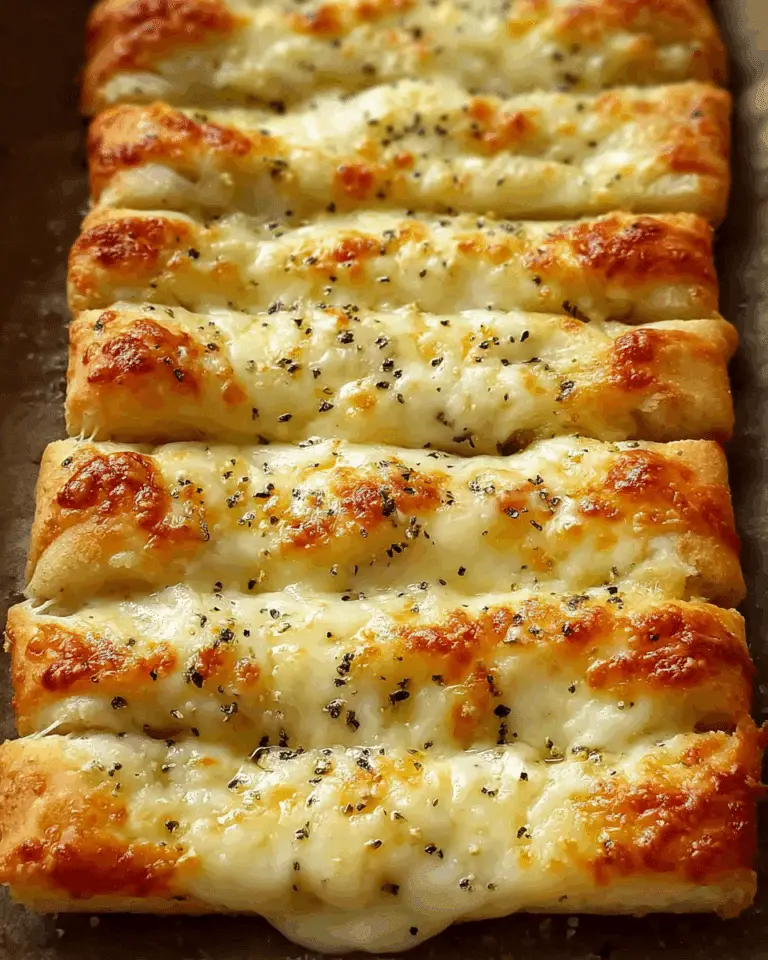 Homemade Cheesy Breadsticks Recipe