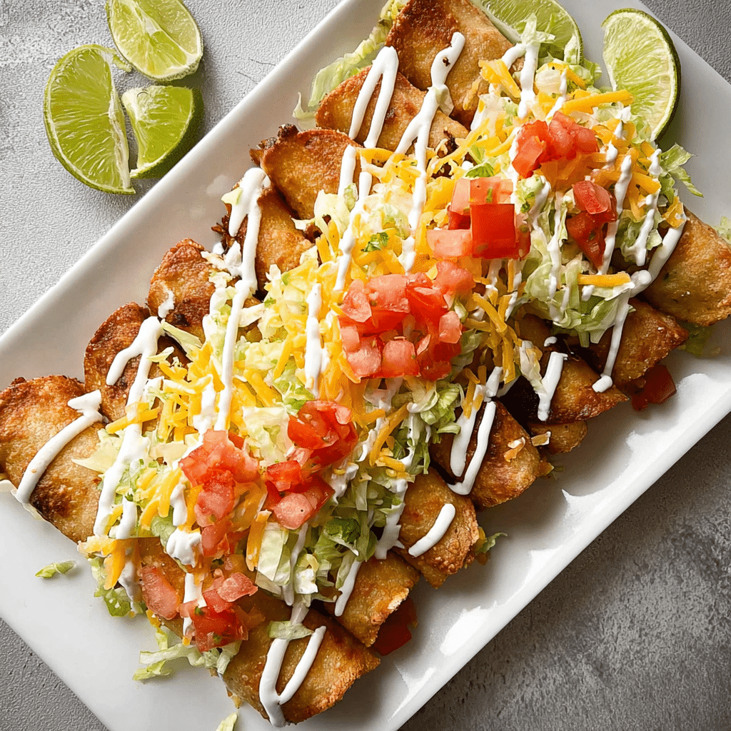 Shredded Beef Taquitos {Easy, Healthier, Baked Taquitos} Recipe - Recipe Image