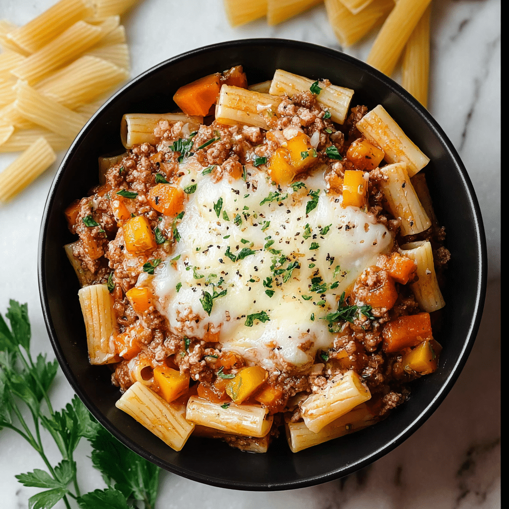The Best Creamy Rotel Pasta with Ground Beef Recipe - Recipe Image