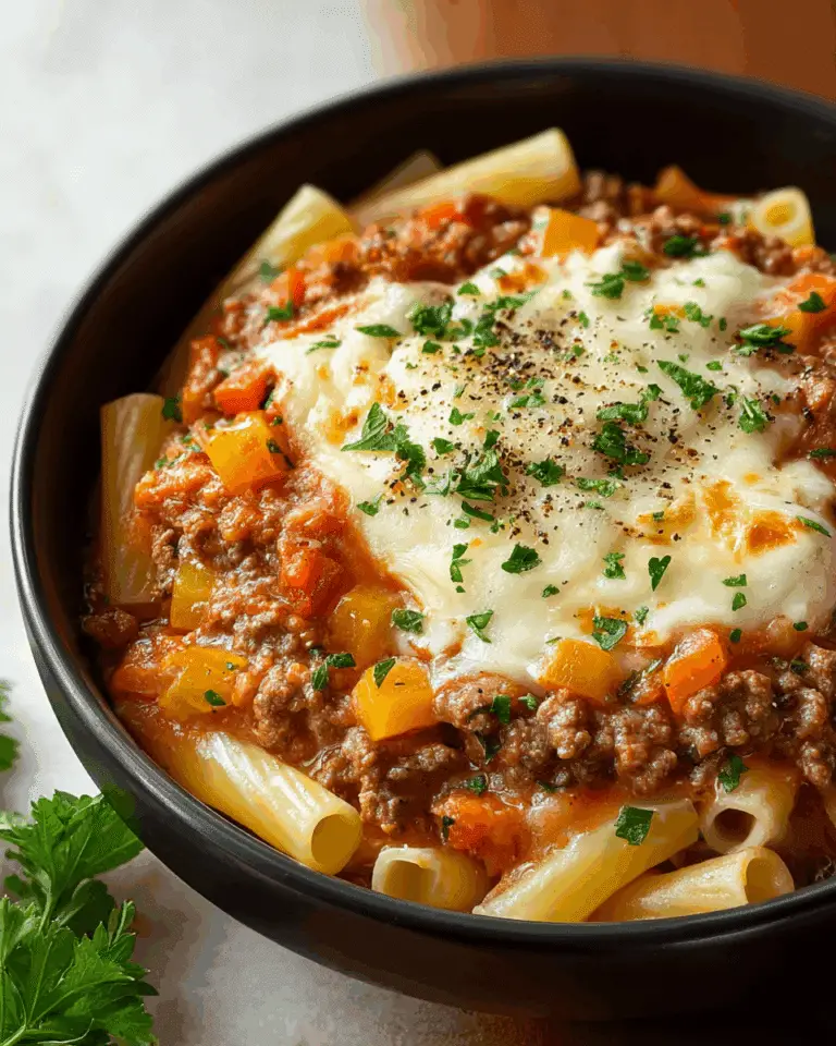 The Best Creamy Rotel Pasta with Ground Beef Recipe