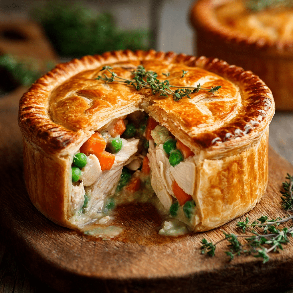Easy Mini Chicken Pot Pies Recipe - Recipe Image