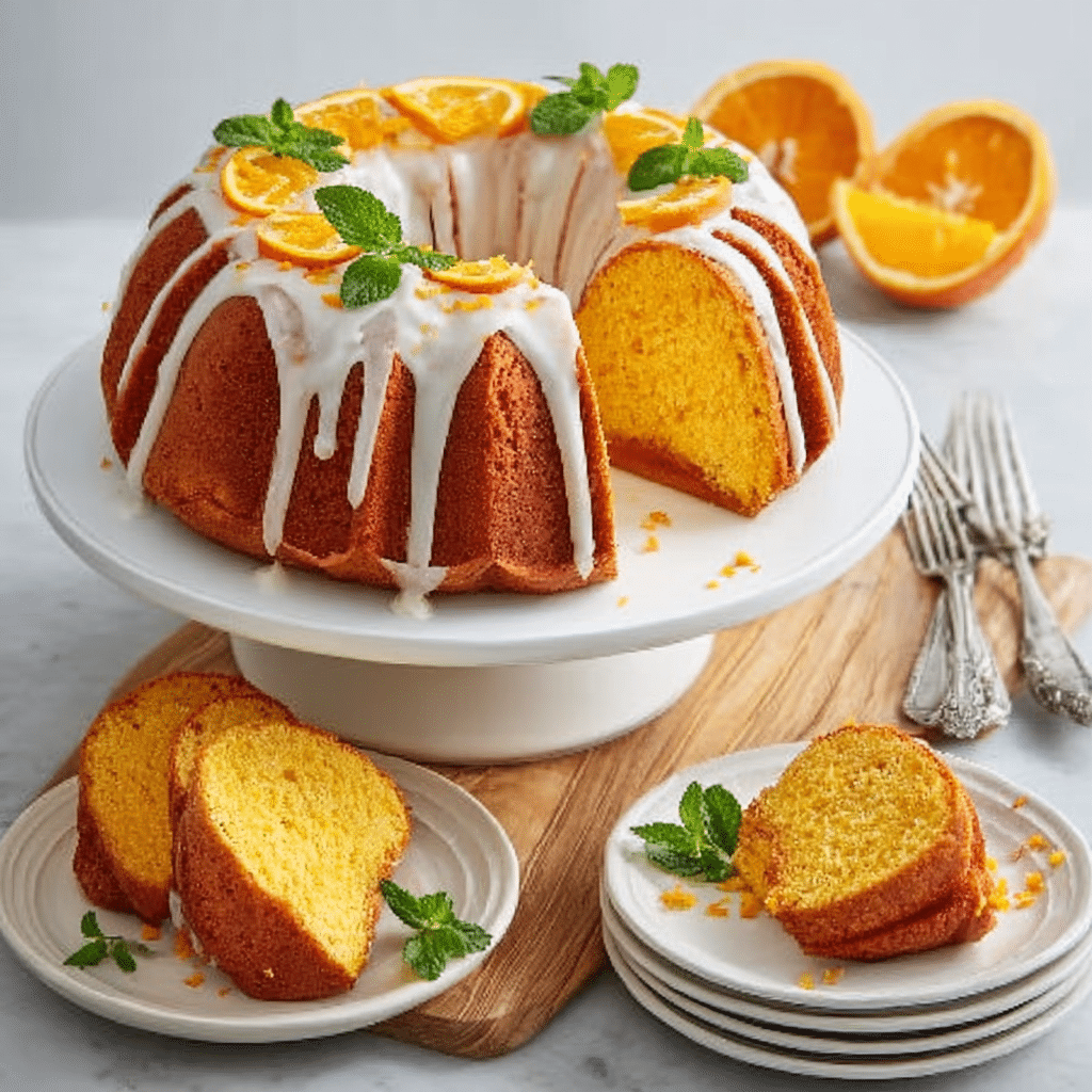 orange velvet pound cake Recipe - Recipe Image
