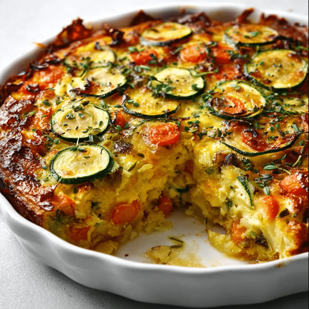 Place the baking dish in the preheated oven and bake for 25-30 minutes, or until the zucchini is tender and the cheese is bubbly and golden Recipe - Recipe Image