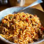 GROUND BEEF ORZO Recipe