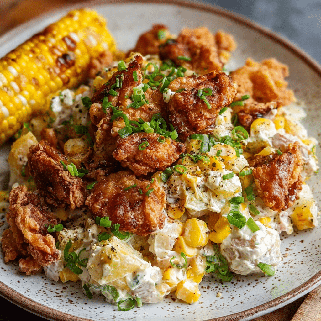 Crispy Smashed Potato Salad Recipe - Recipe Image
