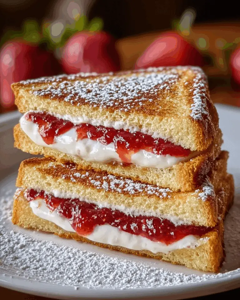 Fried Strawberry Cheesecake Sandwiches Recipe