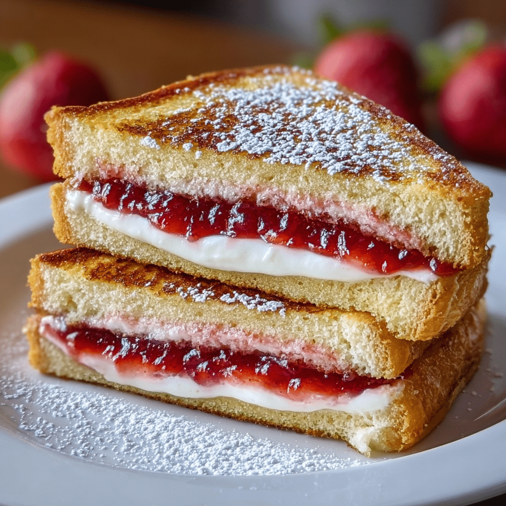 Fried Strawberry Cheesecake Sandwiches Recipe - Recipe Image