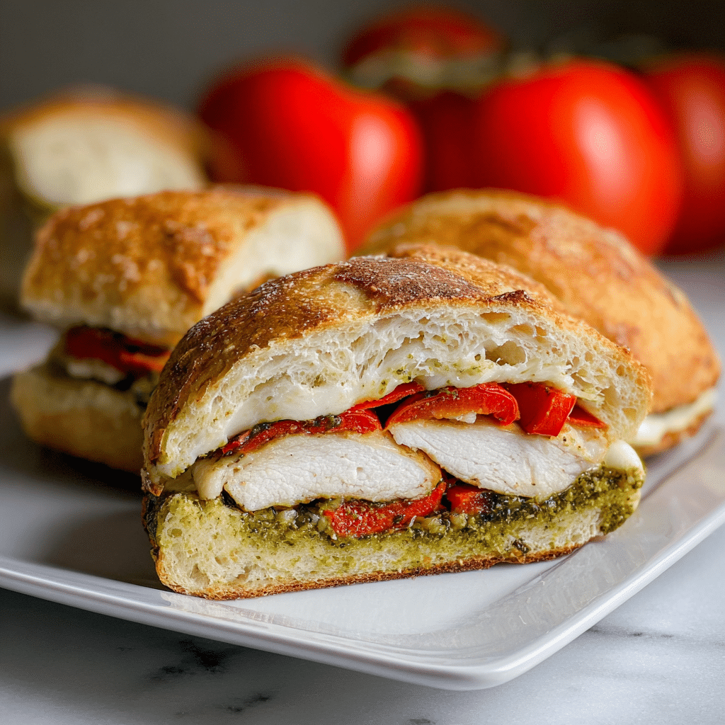 Chicken Pesto Sandwich Recipe - Recipe Image