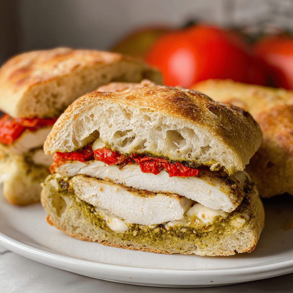 Chicken Pesto Sandwich Recipe - Recipe Image
