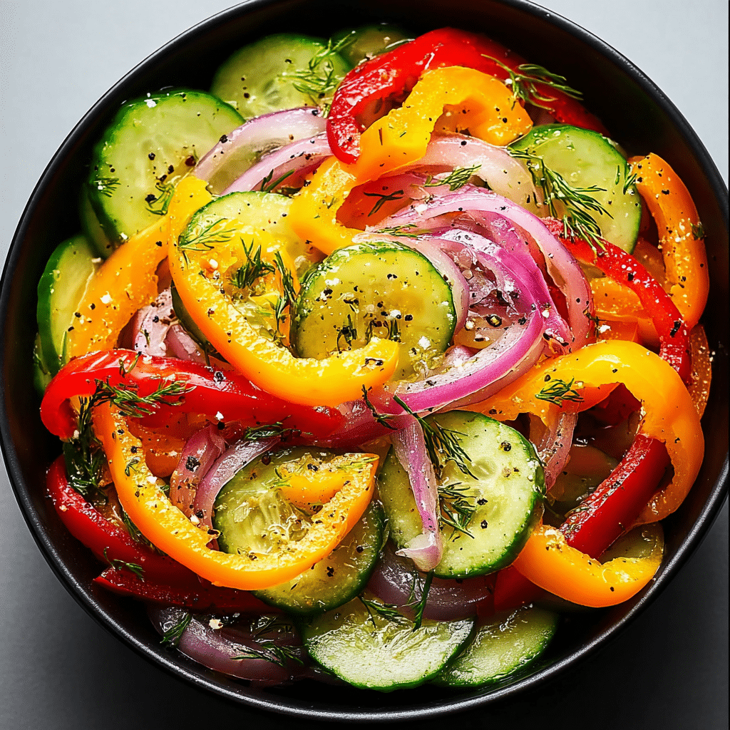 cucumber sweet pepper salad Recipe - Recipe Image