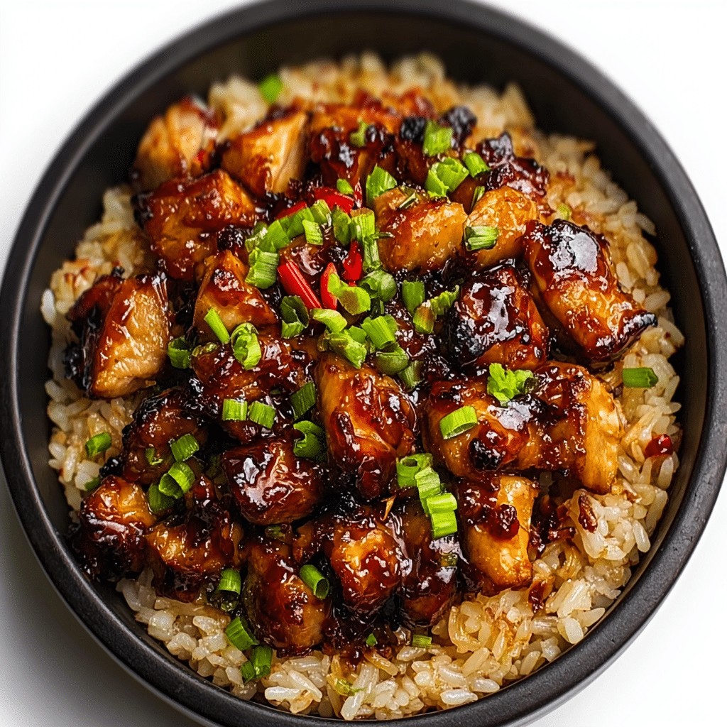 One-Pan Bold Honey BBQ Chicken Rice Recipe - Recipe Image