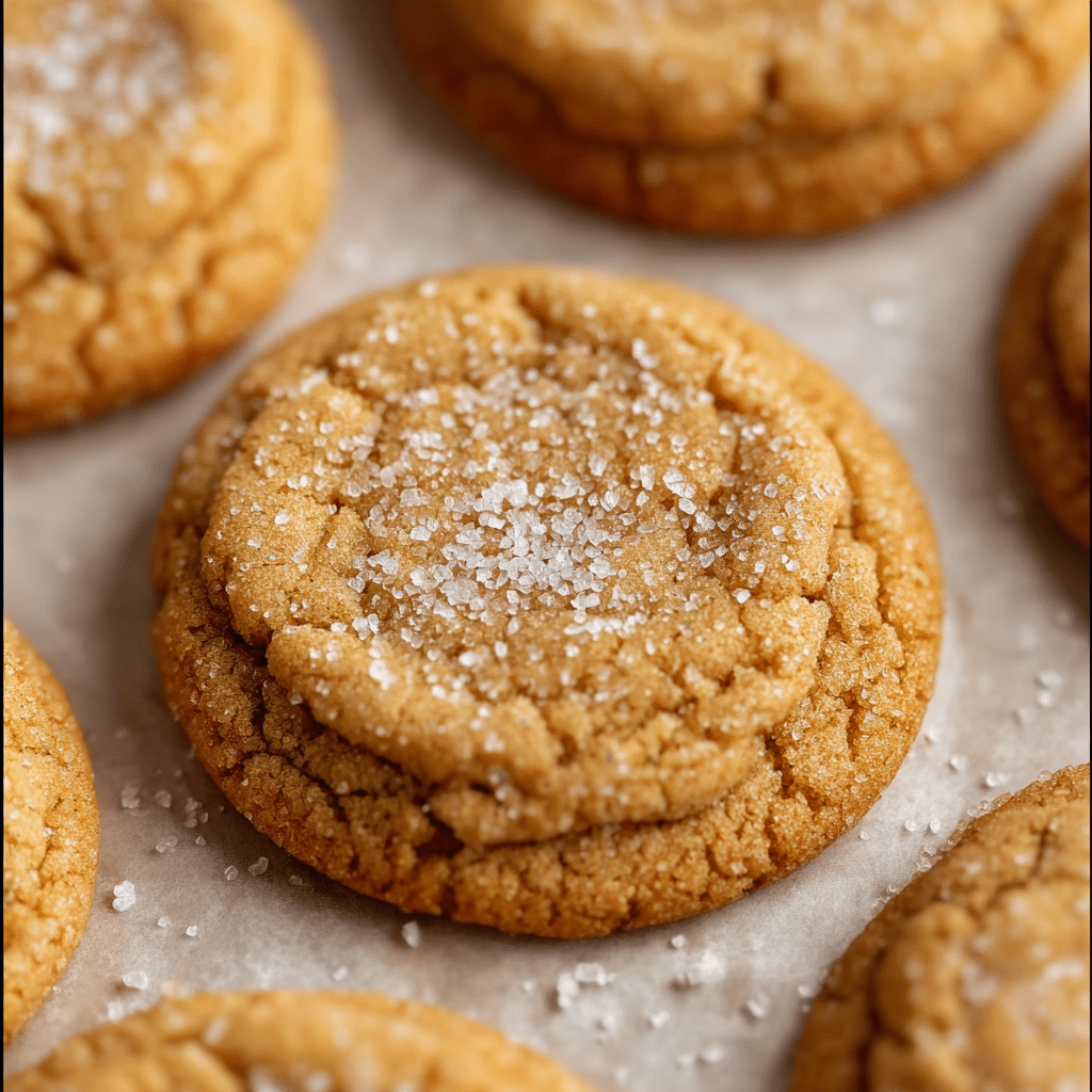 Crinkly Crackly Butter Toffee Sugar Cookies Recipe - Recipe Image