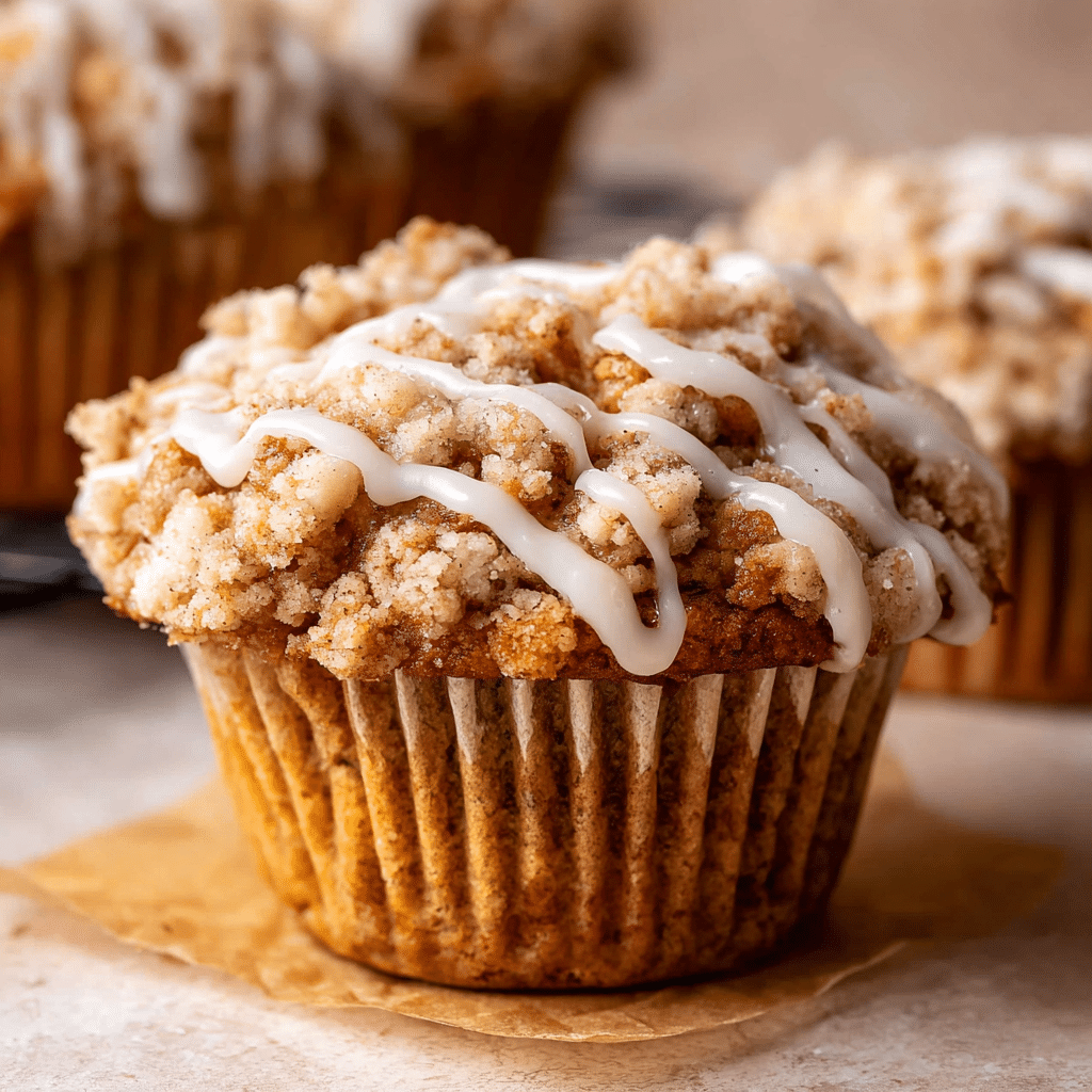 Apple Cinnamon Muffins Recipe with Streusel Topping Recipe - Recipe Image